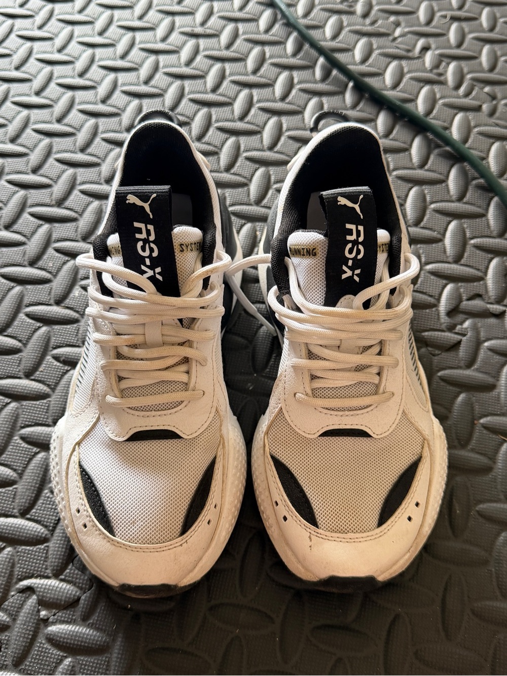 Puma White and Black Men's Athletic Sneakers